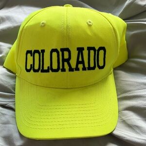 Neon Yellow Colorado Kids Cap